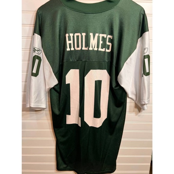 New York Jets Holmes 10 Jersey Reebok NFL Team Apparel Medium - Picture 11 of 13